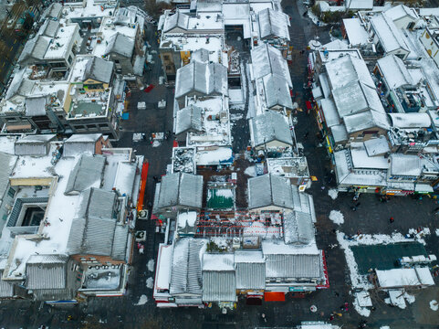 雪后的济南城市风光