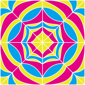 染色玻璃花紋