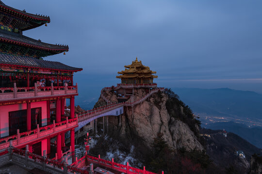 河南老君山金顶风光