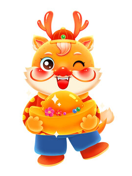 新年春節(jié)龍年財(cái)源滾滾