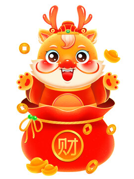 新年春節(jié)龍年招財(cái)進(jìn)寶