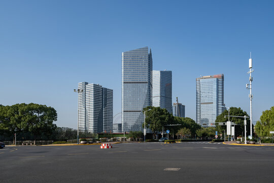 苏州现代建筑街景