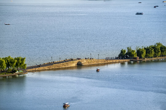 杭州西湖断桥风景区