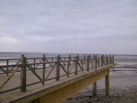 鸭绿江口湿地栈桥