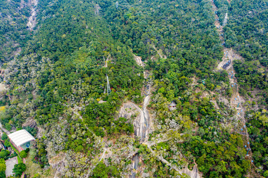 航拍福州鼓山风景区