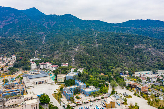 航拍福州鼓山风景区