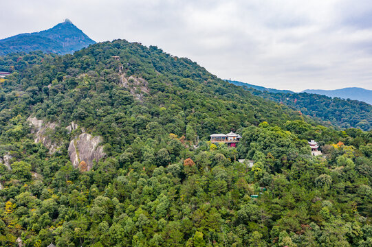 航拍福州鼓山风景区