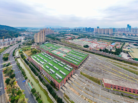 福州地铁车辆段屋顶球场绿化