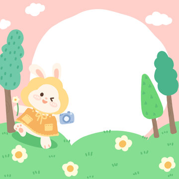 春游兔兔便簽本