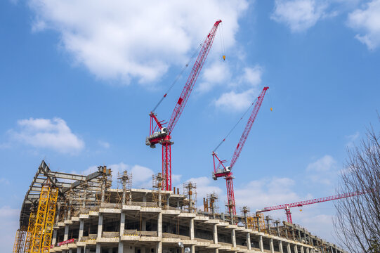 大型楼盘建筑施工现场