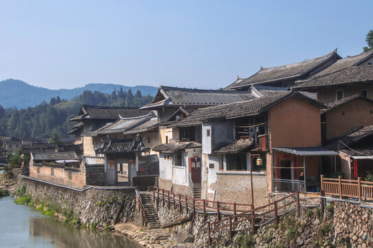 山村人家民居房屋