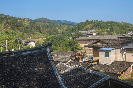 永定洪坑土楼村