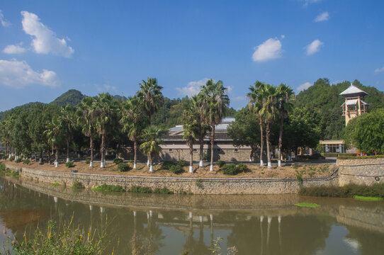 漳溪小溪边风景