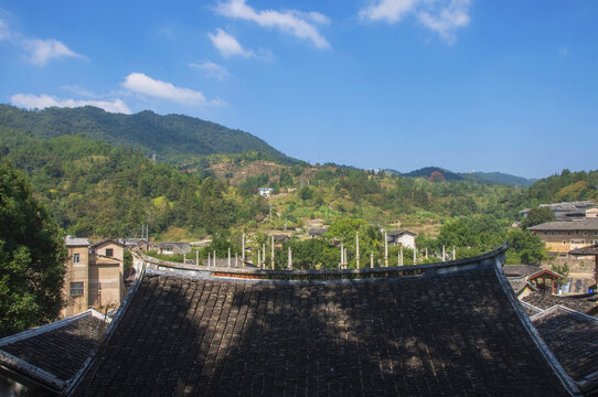 永定洪坑山村风景