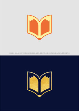 狐貍書logo商標(biāo)標(biāo)志