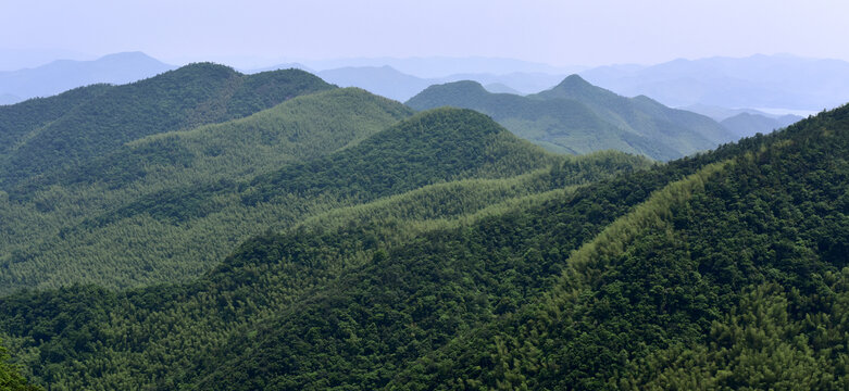 莫干山风景区的青山连绵