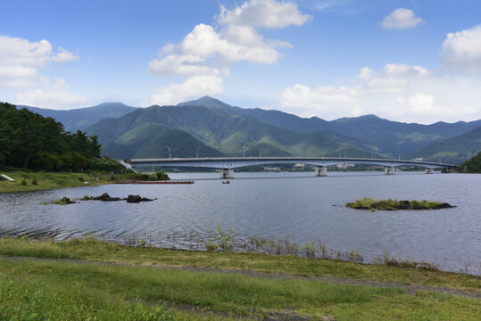 日本河口湖风光