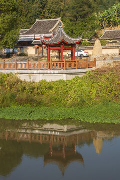 永定洪坑和睦亭风景