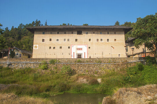 洪坑景阳楼土楼风景