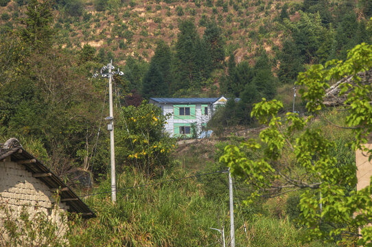 山村山坡风景