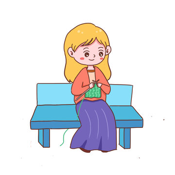 毛衣手繪卡通元素