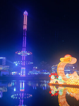 顺德欢乐海岸夜景