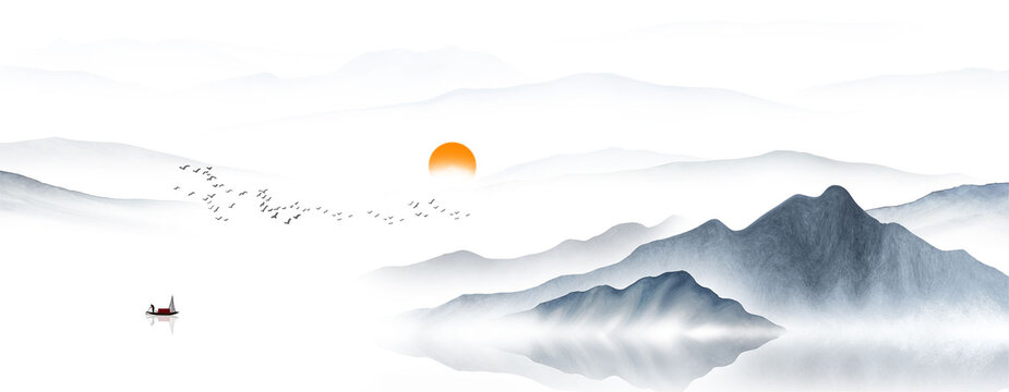 中式山水畫