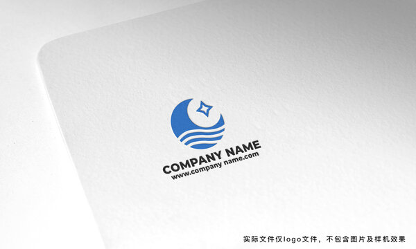 簡約大氣星星月亮logo設(shè)計(jì)