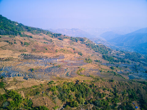 云南红河县撒玛坝梯田