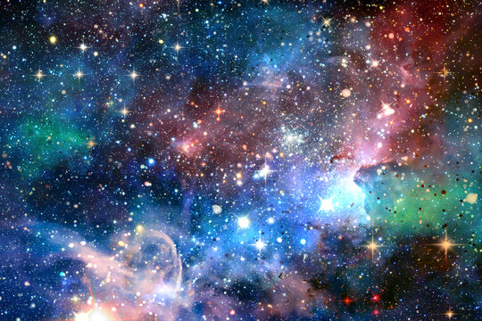 唯美藍(lán)色絢麗星空