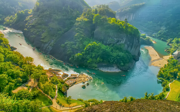 武夷山天游峰全景图