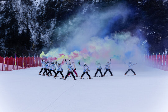 滑雪表演