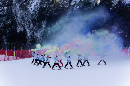 滑雪表演