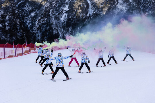 滑雪表演