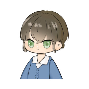短發(fā)女孩半身