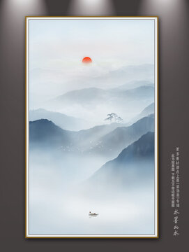 玄關(guān)山水畫