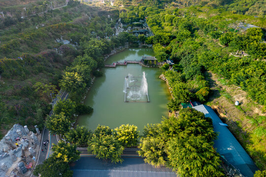 高州凤凰古城旅游景点航拍