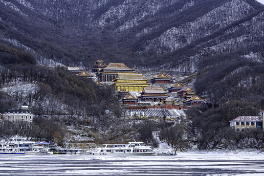 吉林松花湖景区的传统建筑