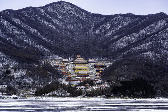 吉林松花湖景区的传统建筑