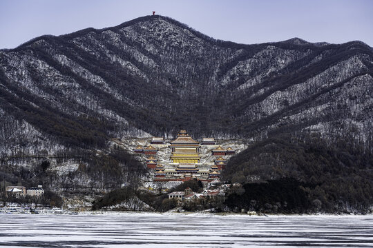 吉林松花湖景区的传统建筑