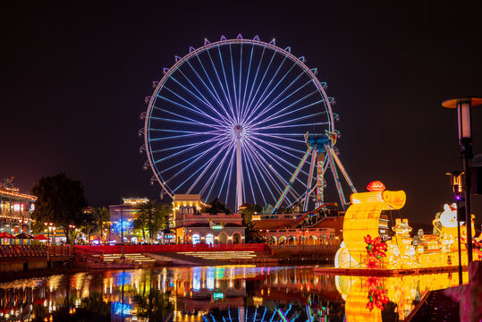 顺德欢乐海岸plus夜景