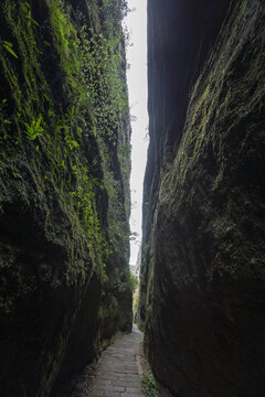 福建泰宁大金湖一线天景区