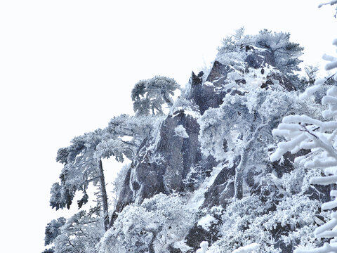 黄山雪景