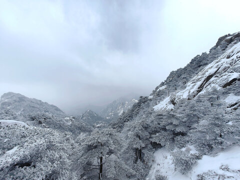 黄山雪景