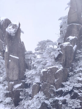 黄山雪景