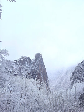 黄山雪景