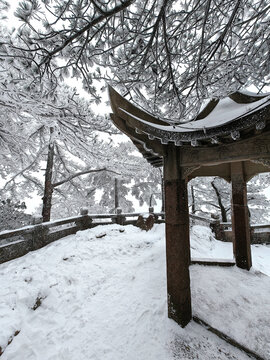 黄山雪景