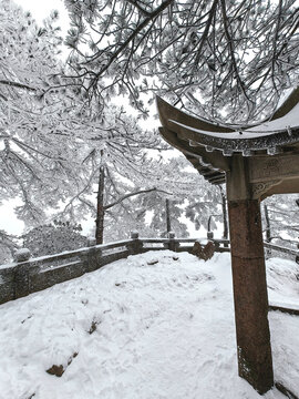 黄山雪景