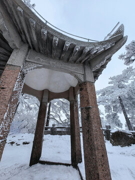 黄山雪景