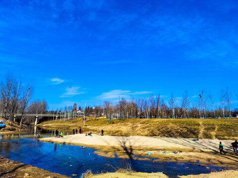 西安旅游橘河湿地公园